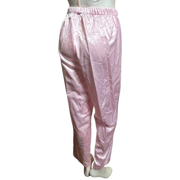 Vintage Ashley Taylor Pink Satin Pants, Medium, Polyester & Cotton Blend - Picture 10 of 14
